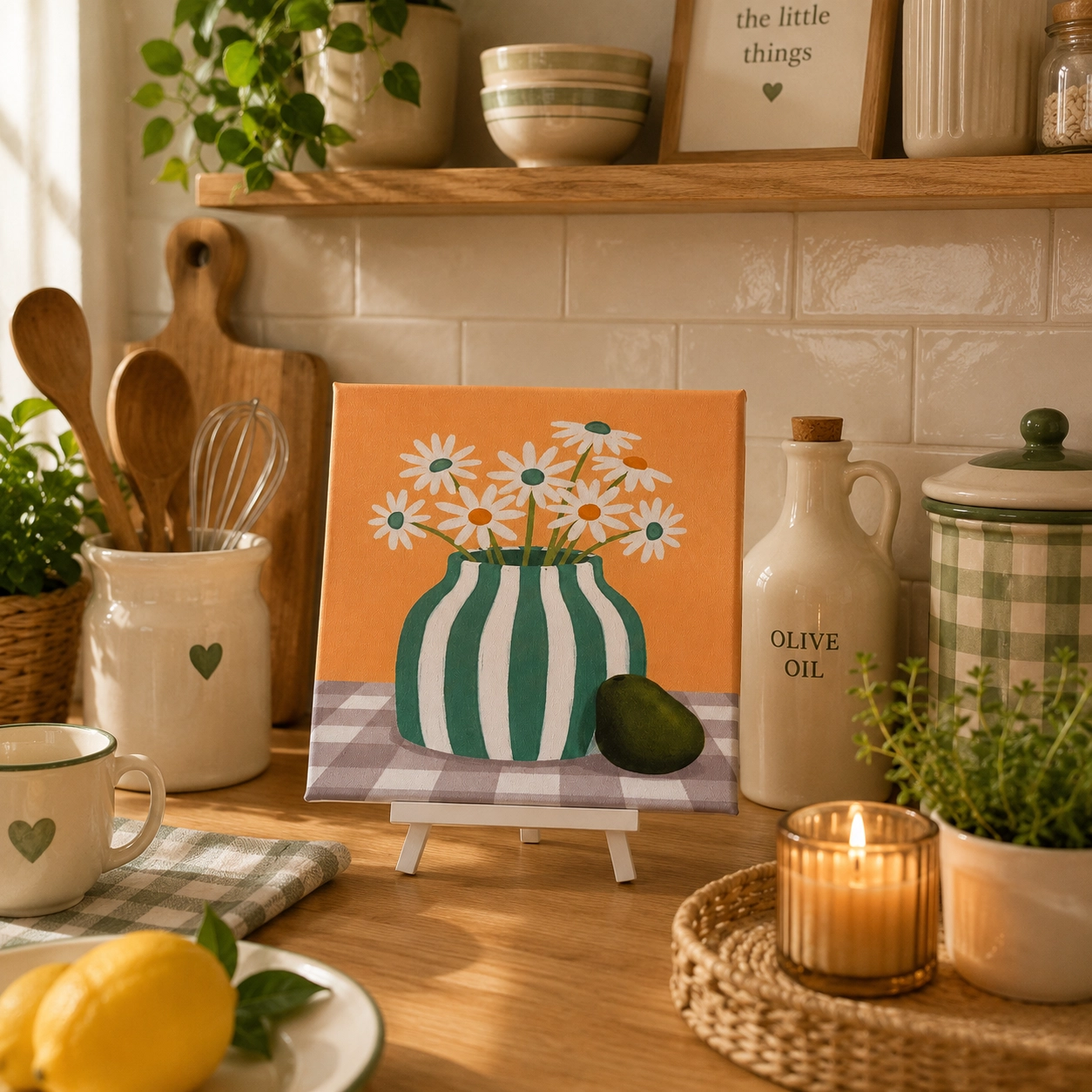 PAPATYALAR CANVAS TABLO
