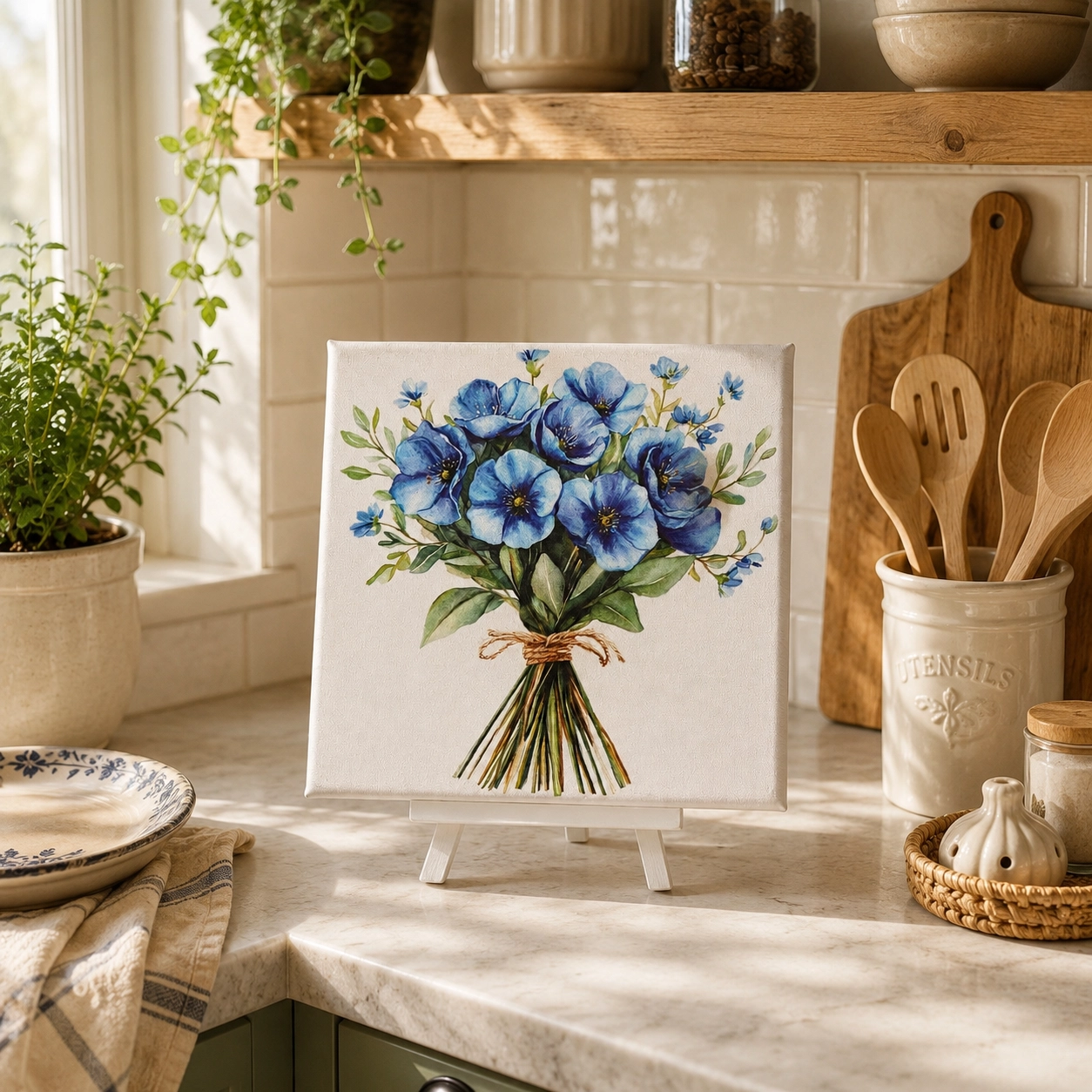 ÇİÇEKLER CANVAS TABLO