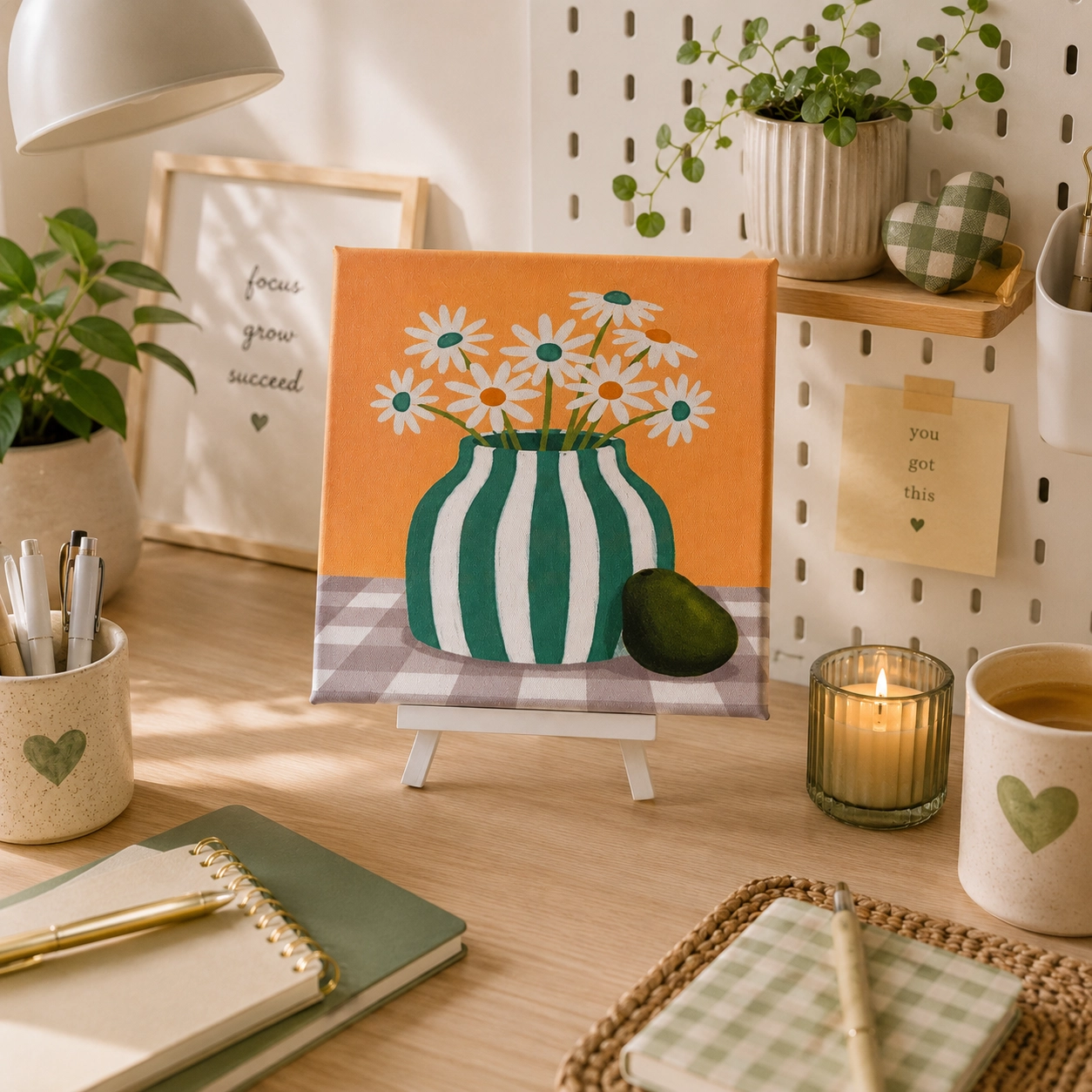 PAPATYALAR CANVAS TABLO