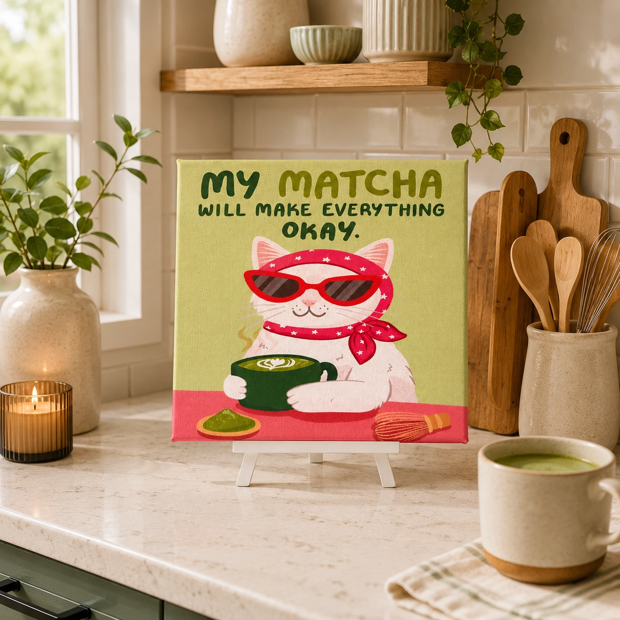 MY MATCHA CANVAS TABLO