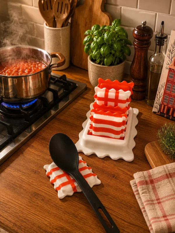 Ravioli Tasarım Kaşık Tutucu