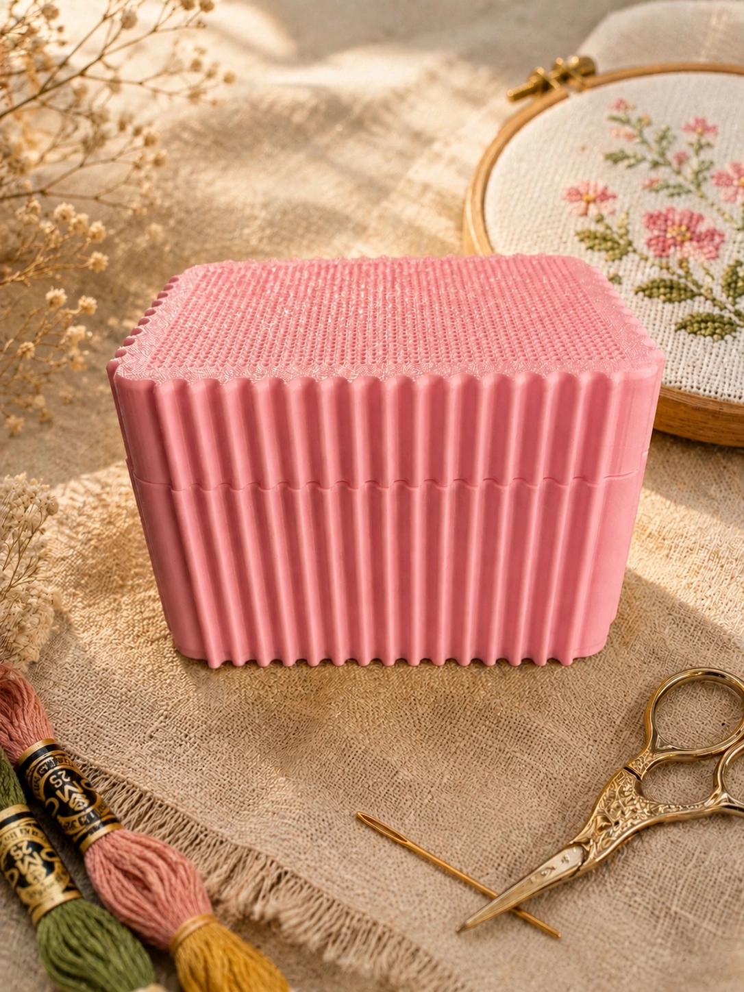 KANAVİÇE KUTUSU - PEMBE