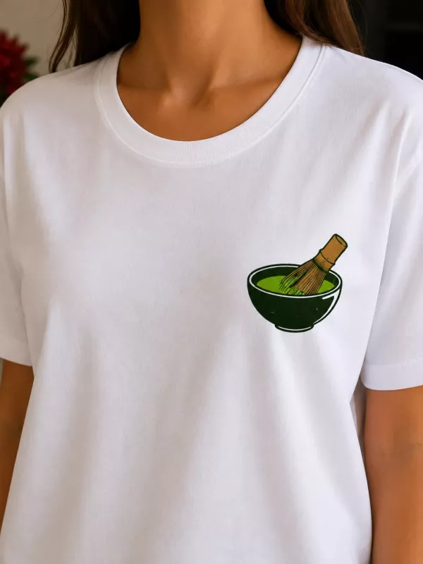 MATCHA BASKILI T-SHİRT