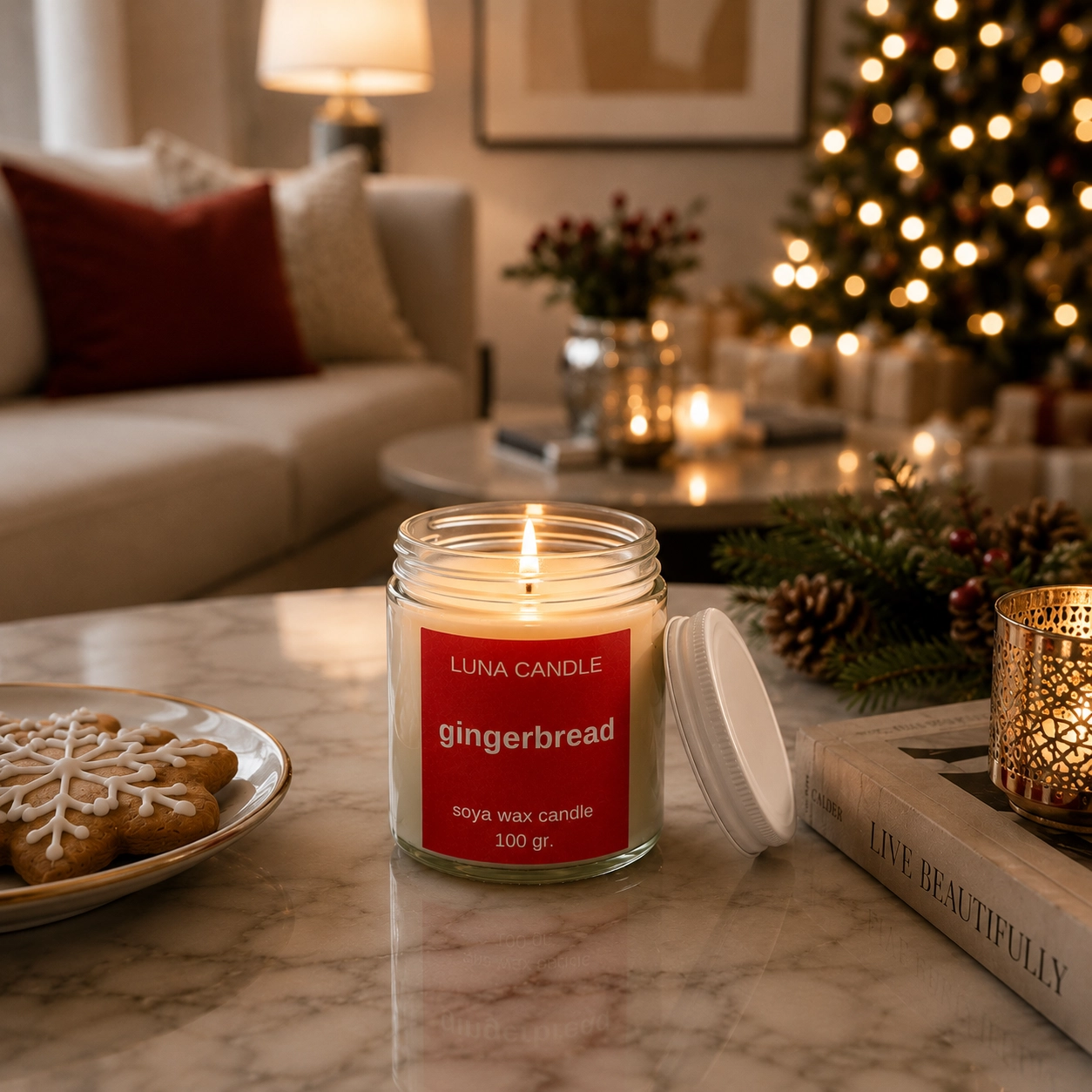 GINGERBREAD SOYA WAX CANDLE - 100 GR