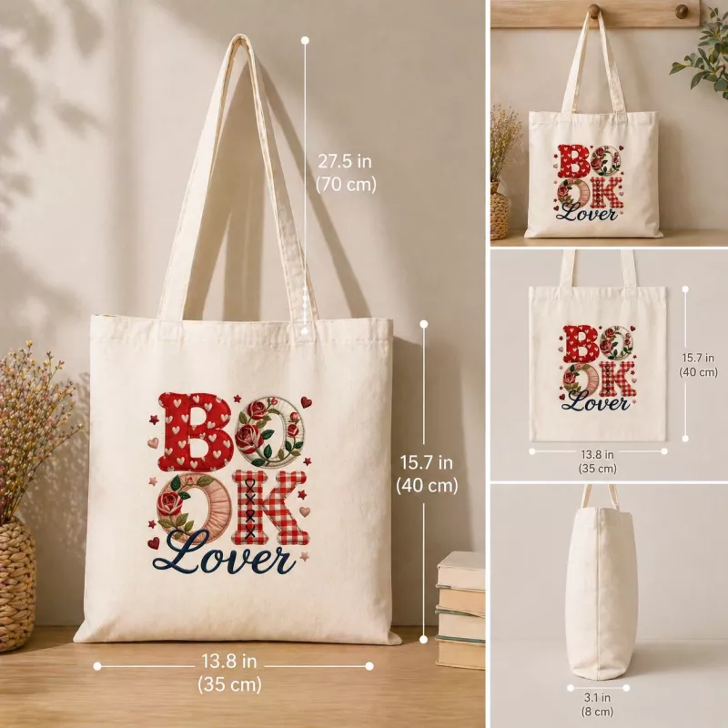 BOOK LOVER BEZ ÇANTA ( SÜBLİMASYON )
