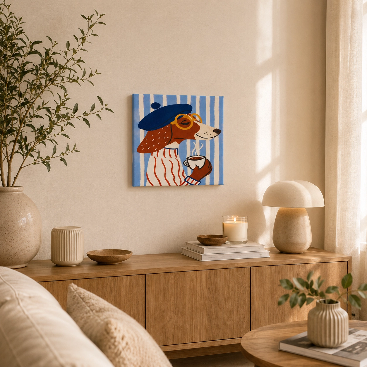 SOSİS KÖPEK CANVAS TABLO