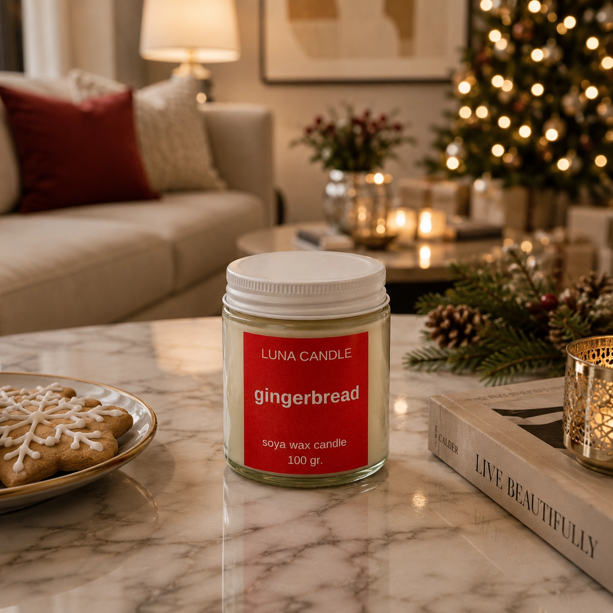 GINGERBREAD SOYA WAX CANDLE - 100 GR
