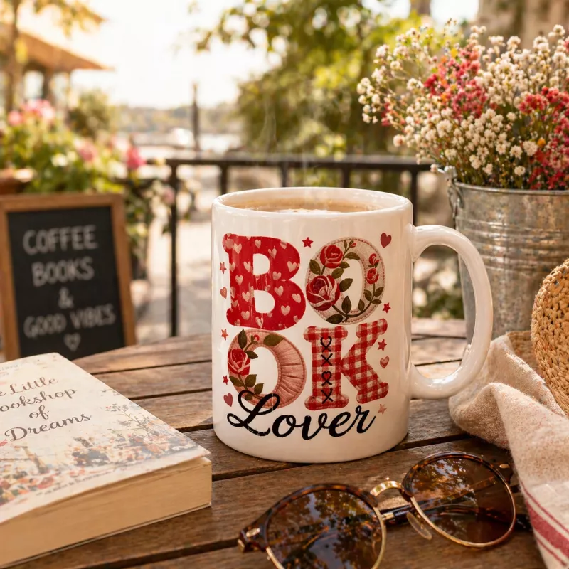 BOOK LOVER  BASKILI KUPA BARDAK