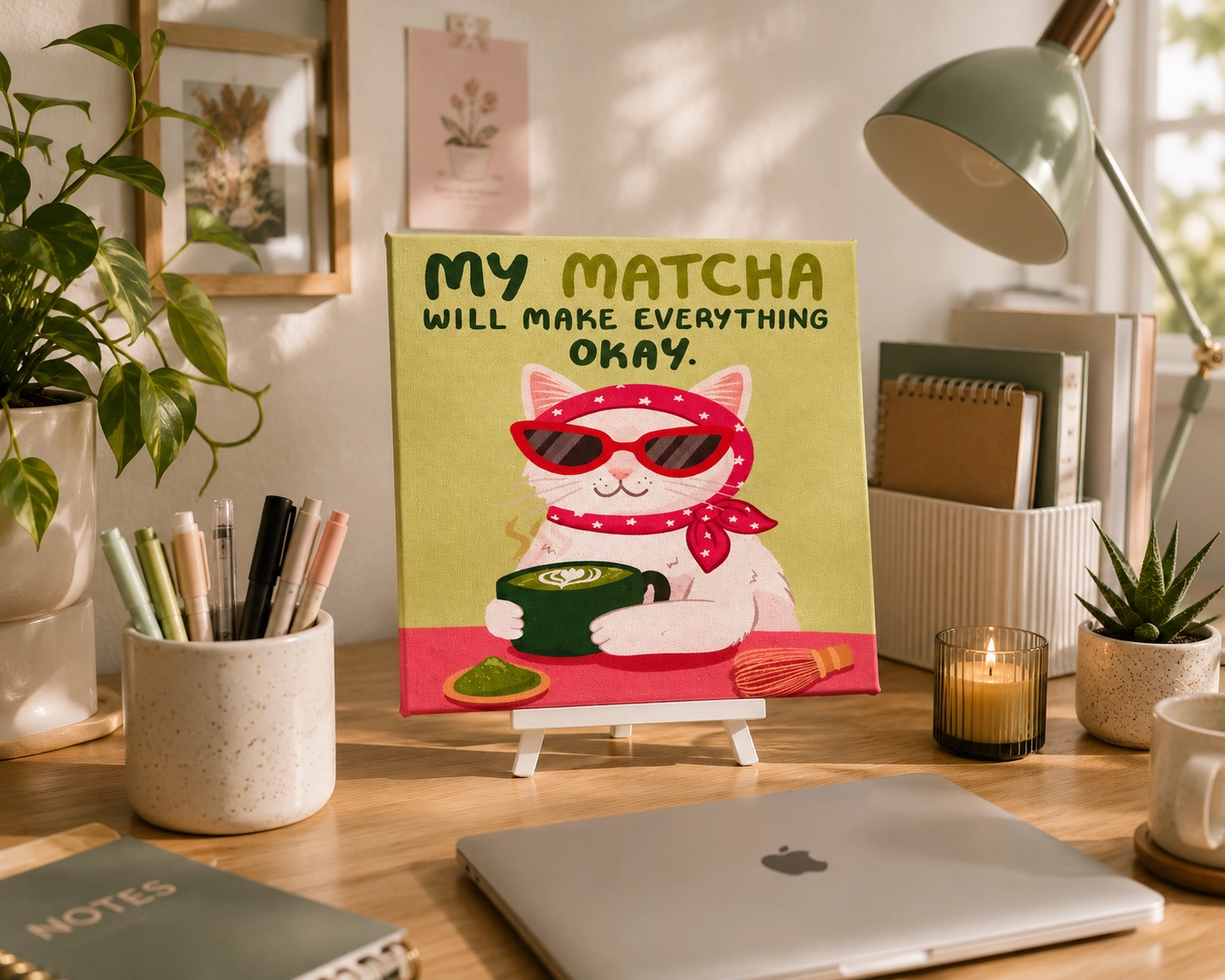 MY MATCHA CANVAS TABLO