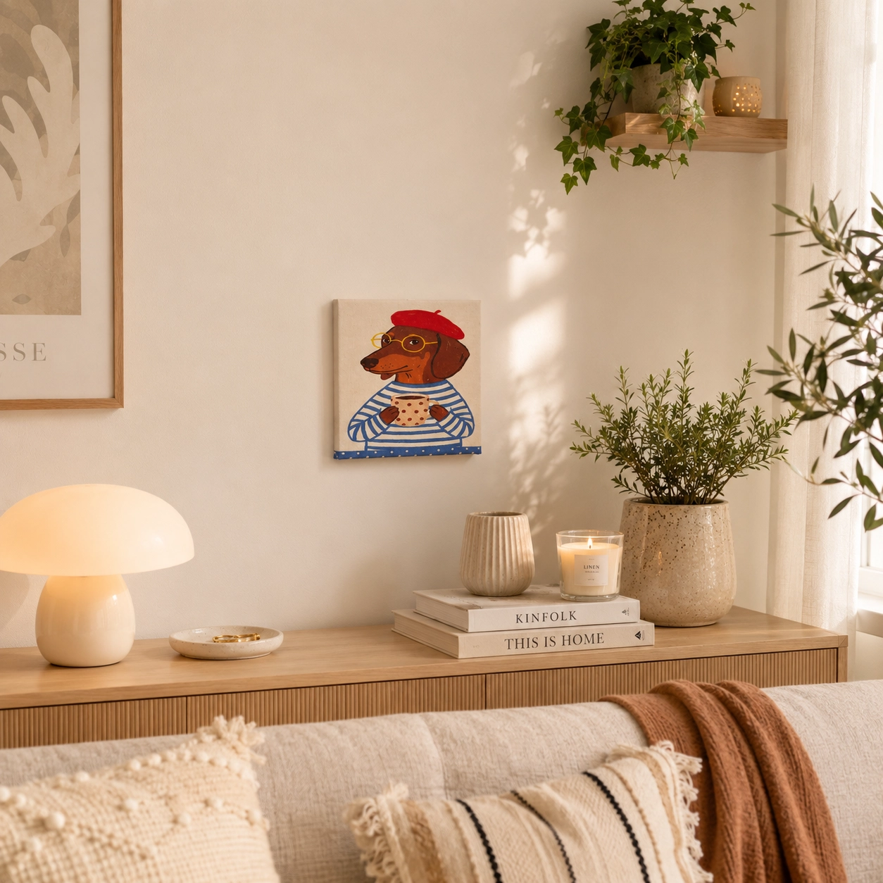 SOSİS KÖPEK CANVAS TABLO