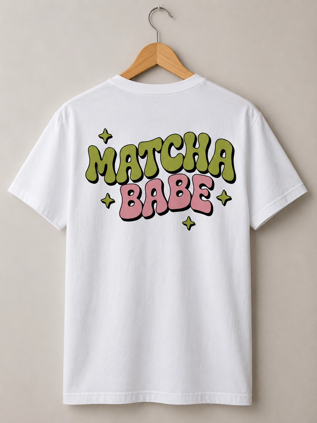 MATCHA BASKILI T-SHİRT