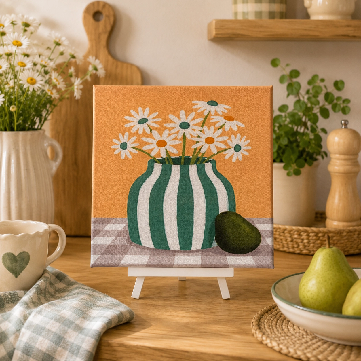PAPATYALAR CANVAS TABLO