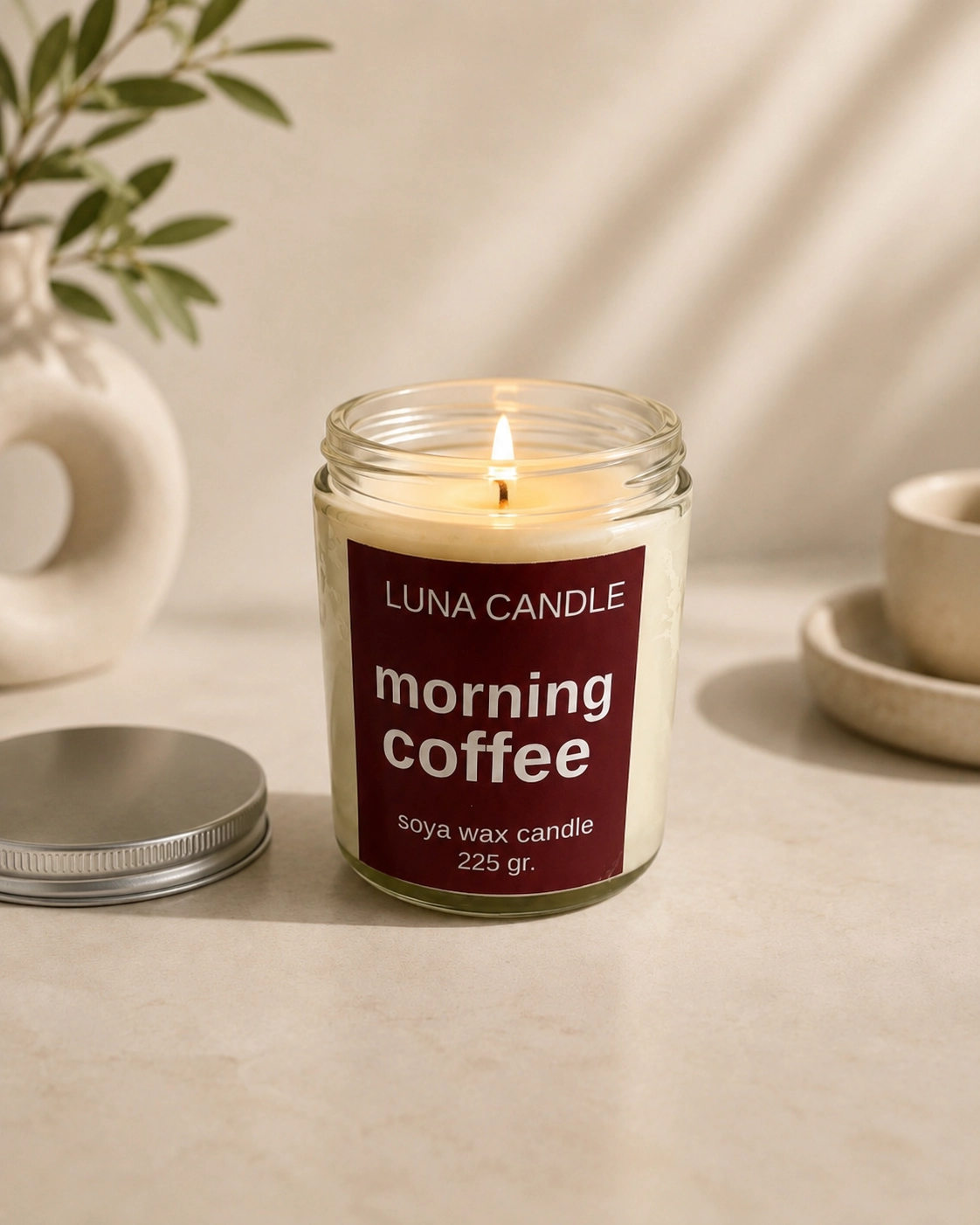 MORNING COFFEE SOYA WAX CANDLE - 225 GR