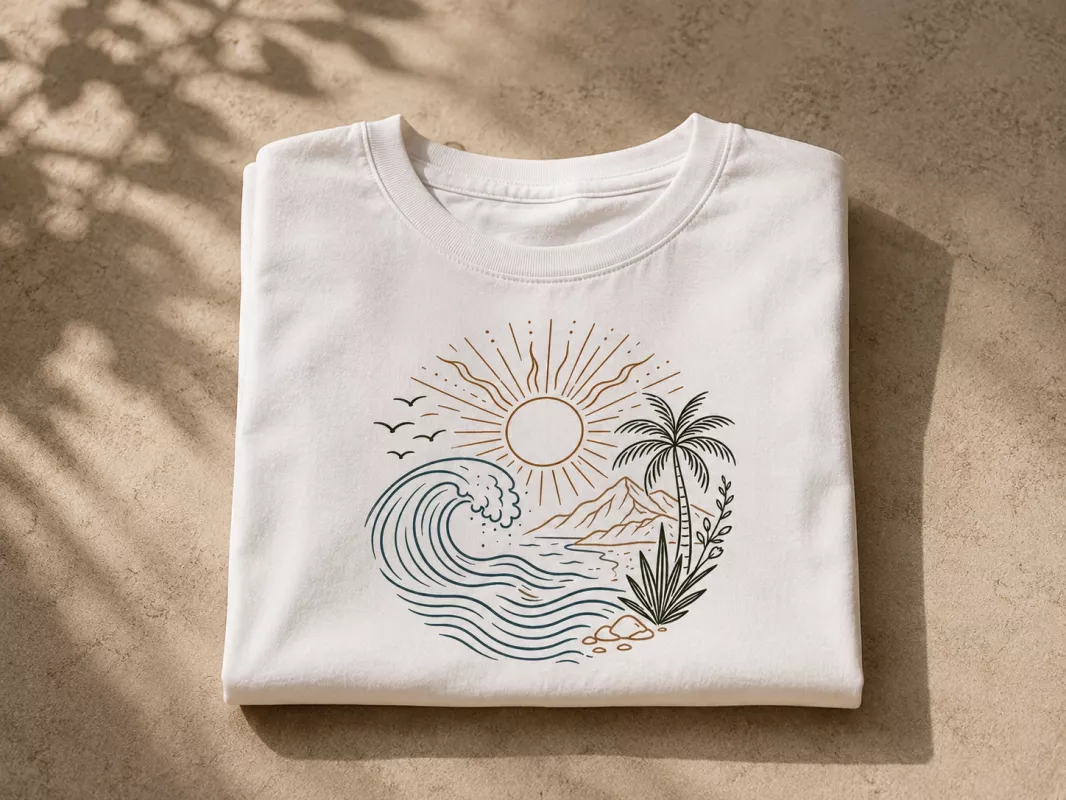 SUMMER BASKILI T-SHİRT