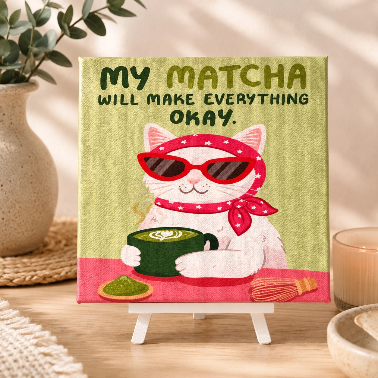 MY MATCHA CANVAS TABLO