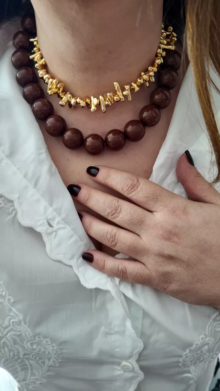 KEMİK KÜP KOLYE