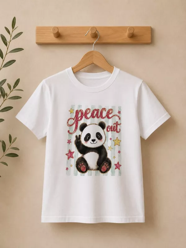 PANDA BASKILI T-SHİRT