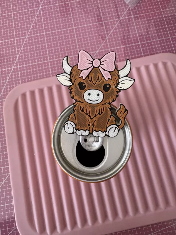 Highland Cow Kutu İçecek Açacağı