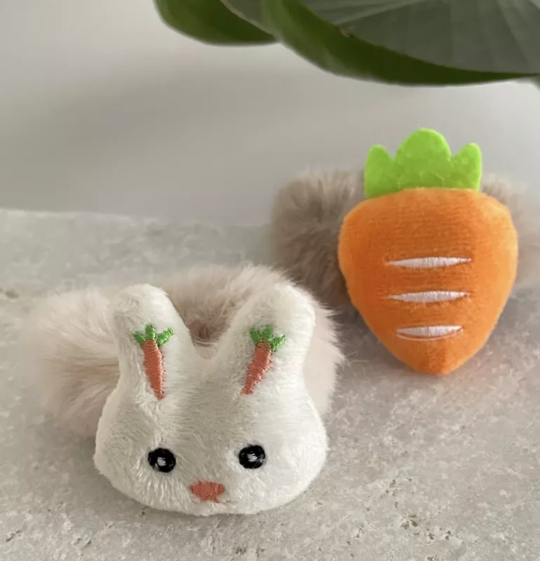 2 Lİ TAVŞAN PELUŞ TOKA