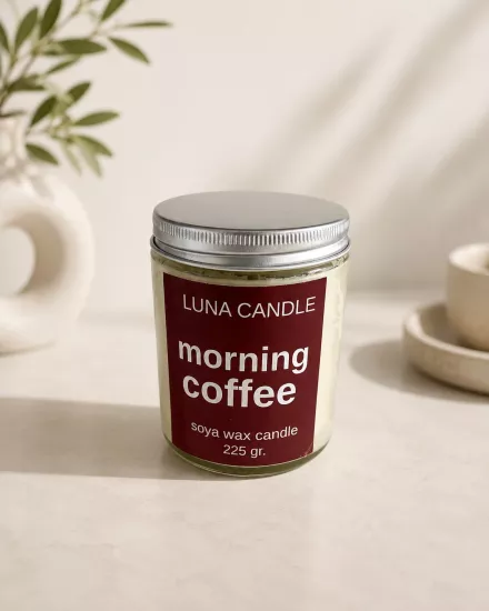 MORNING COFFEE SOYA WAX CANDLE - 225 GR