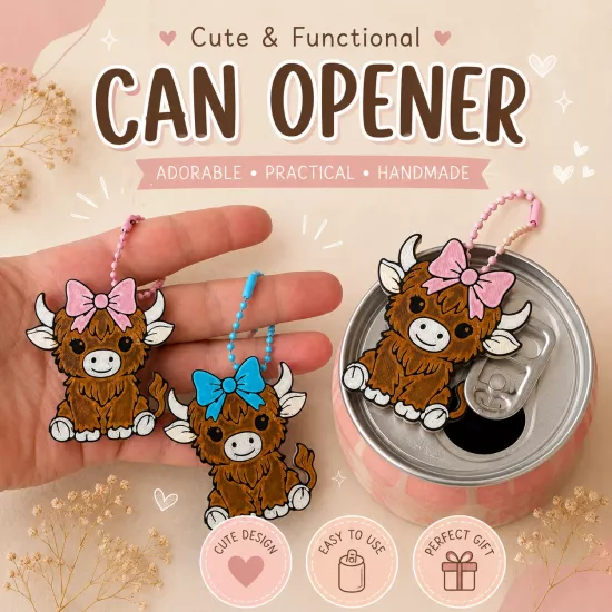 Highland Cow Kutu İçecek Açacağı
