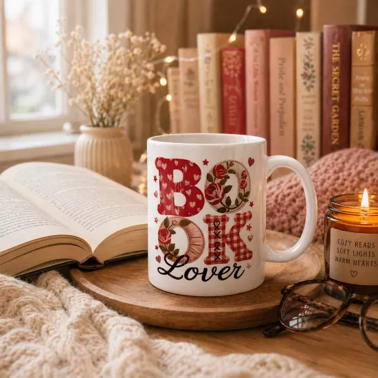 BOOK LOVER  BASKILI KUPA BARDAK