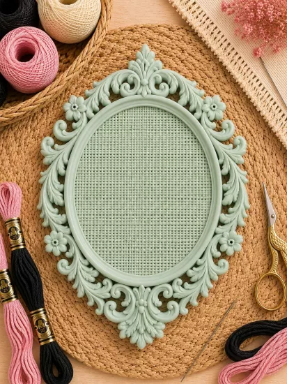 OVAL KANAVİÇE TABANI -MİNT