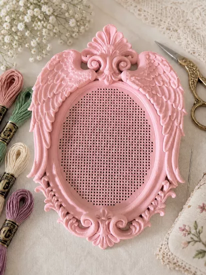 MELEK KANADI KANAVİÇE TABANI - PEMBE