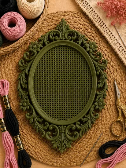 OVAL KANAVİÇE TABANI - HAKİ