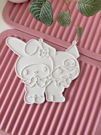 KUROMI & MY MELODY  ÇOCUK BOYAMA PLAKASI - 10 ADET