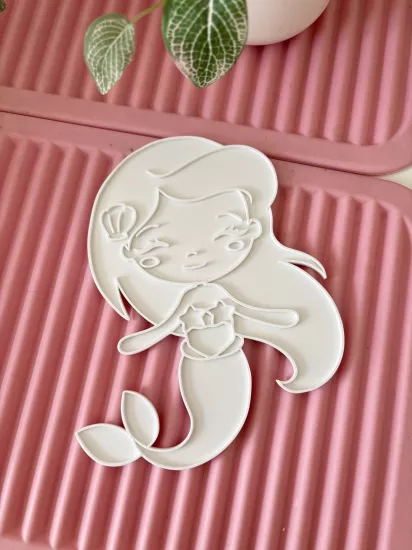 DENİZ KIZI ÇOCUK BOYAMA PLAKASI - 10 ADET