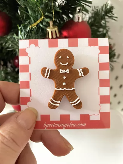 GINGERBREAD PIN & ROZET