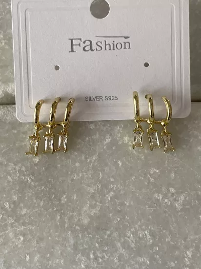 3 LÜ GÖRÜNÜM BAGET ÇELİK KÜPE